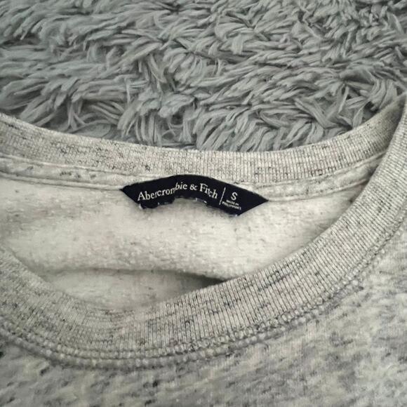 Abercrombie & Fitch Midriff Preppy Sweatshirt Gray Women’s Small - Picture 7 of 7